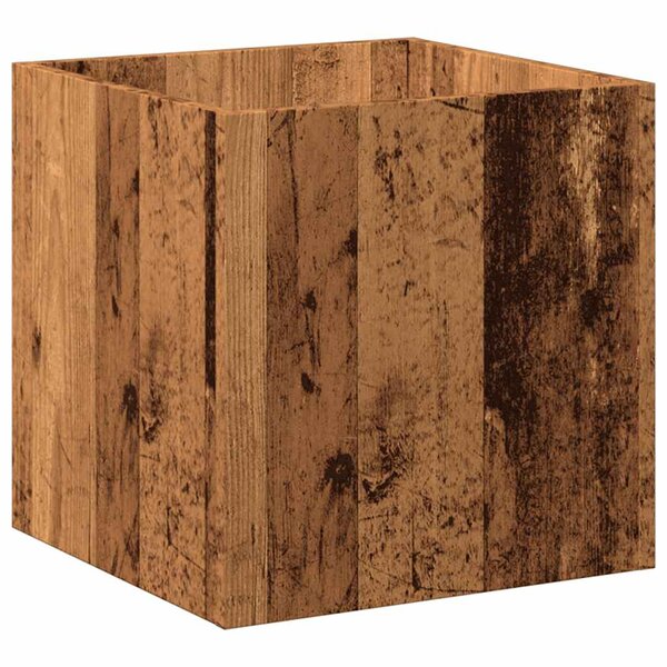 vidaXL Jardinière vieux bois 40x40x40 cm bois d'ingénierie