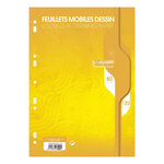 Feuillets mobiles dessin 21x29 7cm 80p uni 120g CALLIGRAPHE