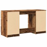 vidaXL Bureau vieux bois 140x50x77 cm bois d'ingénierie