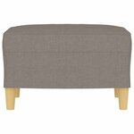 vidaXL Repose-pied Taupe 60x50x41 cm Tissu