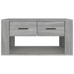 vidaXL Table basse Sonoma gris 80x50x40 cm Bois d'ingénierie