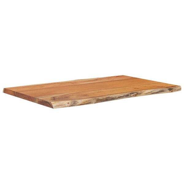 vidaXL Table d'appoint 60x40x2 5cm bois massif acacia bordure assortie