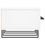 vidaXL Meuble TV blanc 150x36x30 cm bois d'ingénierie