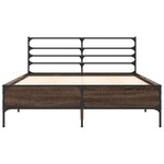 vidaXL Cadre de lit sans matelas chêne marron 120x200 cm