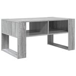 vidaXL Table basse Gris Sonoma 92 x 53 x 45 cm Bois d'ingénierie