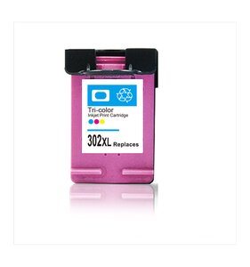 HP F6U67AE / 302XL Cartouche d'encre Cyan / Magenta / Jaune Remanufacturé 18 ml / 740 Pages  4x PLUS D'ENCRE QUE L'ORIGINAL