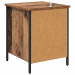 vidaXL Cabinet de chevet avec tiroir 2 Pièces Bois ancien 40 x 42 x 50 cm
