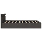 vidaXL Cadre de lit à rangement hydraulique sans matelas 140x200 cm