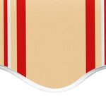 vidaXL Tissu de remplacement pour auvent Jaune et orange 5x3 5 m