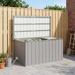 vidaXL Boîte de rangement de jardin Gris 129x67x65 cm