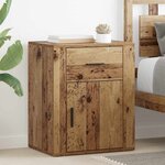 vidaXL Cabinet de chevet Bois ancien 50 x 36 x 60 cm Bois d'ingénierie