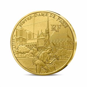UNESCO - CATHÉDRALE NOTRE-DAME DE PARIS  RIVES DE SEINE Monnaie de 1/4€