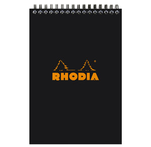 bloc reliure intégrale classic noir 14 8x21cm 5x5 80 feuilles microperforées 80g RHODIA