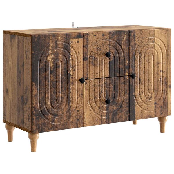 vidaXL Meuble TV Bois ancien 89 x 34 5 x 60 cm Bois d'ingénierie