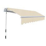 vidaXL Auvent pliable manuel 300 cm Crème