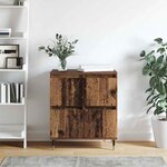 vidaXL Buffet Marron 60 x 35 x 70 cm Bois d'ingénierie