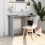 vidaXL Bureau Sonoma gris 100x50x76 cm Bois d'ingénierie