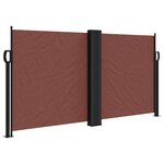 vidaXL Auvent latéral rétractable marron 120x600 cm