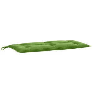 vidaXL Coussin de banc de jardin vert mélangé 100x50x7 cm tissu
