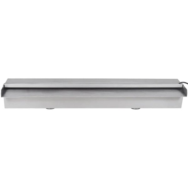 Lame d'eau rectangulaire à LED 60 cm en acier inoxydable pour piscine