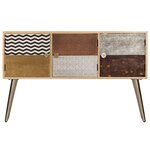 vidaXL Buffet 120x30x75 cm bois de manguier massif