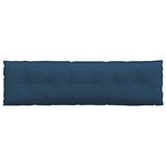 vidaXL Coussin de Dos Bleu 180 x 19 x 50 cm tissu
