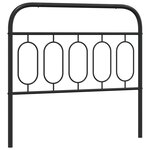 vidaXL Tête de lit de remplacement métal noir 100 cm