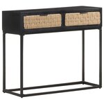 vidaXL Table console 90x35x76 cm Bois de manguier massif