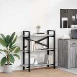 vidaXL Étagère Gris Sonoma 100 x 33 5 x 102 cm Bois d'ingénierie