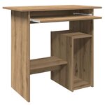 vidaXL Bureau chêne artisanal 80x45x74 cm bois d'ingénierie