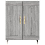 vidaXL Buffet haut Sonoma gris 69 5x34x180 cm Bois d'ingénierie