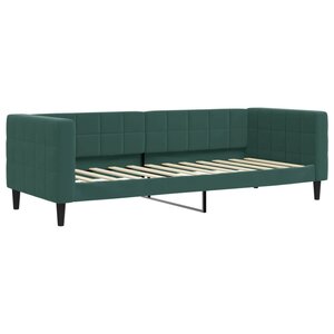 vidaXL Lit de repos sans matelas vert foncé 80x200 cm velours