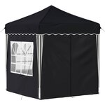 vidaXL Tente de fête pop-up 195 x 195 x 245 cm Anthracite Tissu Oxford