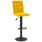 vidaXL Tabourets de bar lot de 2 jaune moutarde velours