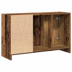 vidaXL Cabinet de salle de bain avec porte Bois Ancien 90 x 29 x 55 cm