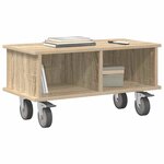 vidaXL Meuble TV Chêne Sonoma 68 5 x 35 x 35 cm Bois d'ingénierie