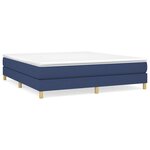 vidaXL Cadre de lit Bleu 180 x 200 cm Tissu