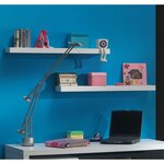 Vipack Étagères murales Lara 2 Pièces Bois Blanc