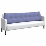 vidaXL Coussin de Dos Bleu denim 200 x 24 x 50 cm tissu