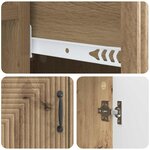 vidaXL Buffet Chêne artisanal 66 x 34 5 x 89 5 cm Bois d'ingénierie