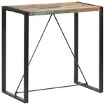 vidaXL Table de bar 110x60x110 cm Bois massif de récupération