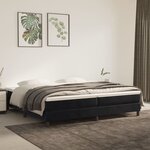 vidaXL Cadre de lit sans matelas noir 200x200 cm velours