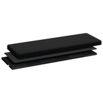 vidaXL Banc de rangement pliable noir PVC