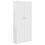 vidaXL Bibliothèque Blanc 82 5x30 5x185 5 cm Bois d'ingénierie