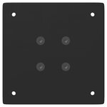 vidaXL Pieds de table basse 4 pièces Noir 42 cm Acier