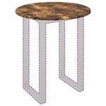 vidaXL Plateau de table Chêne fumé 60 x 60 x 1 5 cm Bois d'ingénierie