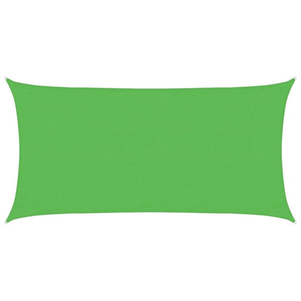 vidaXL Voile d'ombrage 160 g/m² Vert clair 3x6 m PEHD