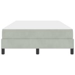 vidaXL Lit à ressorts avec matelas Gris clair 120 x 190 cm tissu