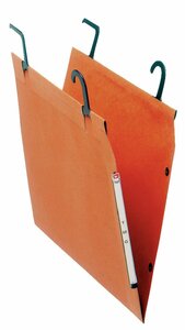 Boîte de 25 dossiers suspendus TMG tube kraft Orange fond V ESSELTE