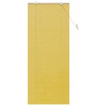 vidaXL Stores et Occultants avec des rideaux Jaune 80 x 220 cm Bambou